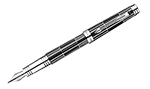 Parker Premier Black deLuxe Palladium