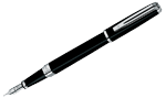 Waterman Exception Svart/Silver SET reservoar och kulspets