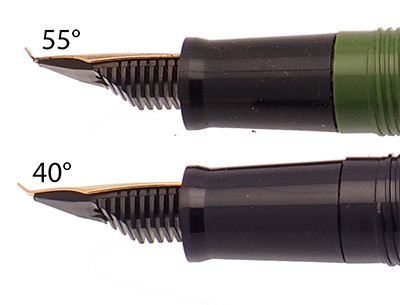 Fude de Mannen green nib comparison