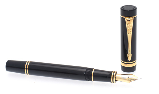 Svart Parker Centennial Duofold